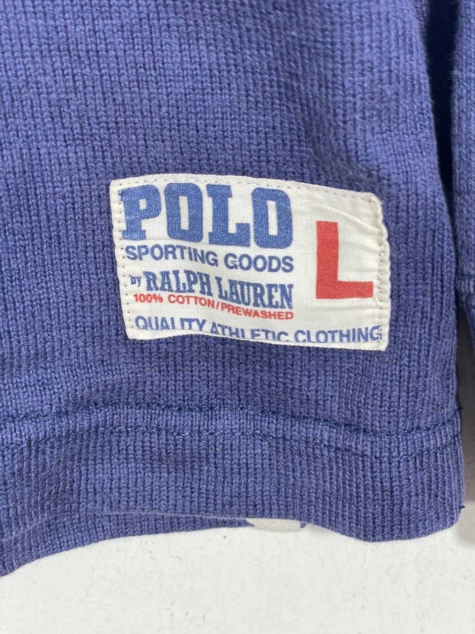 Polo Ralph Lauren Vintage 90s polo half zipper rugby shirts size L Size US L / EU 52-54 / 3 - 7 Thumbnail