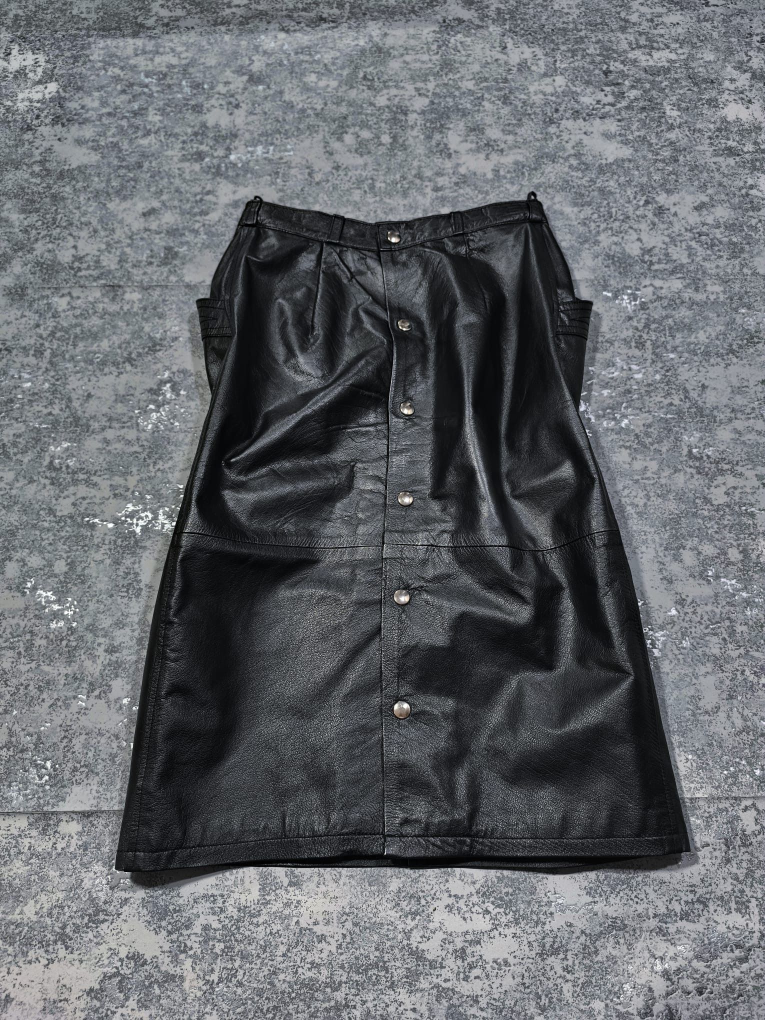 Hysteric Glamour × Leather ann demeulemeester balenciaga cdg style midi skirt Size 27" / US 4 / IT 40 - 5 Thumbnail