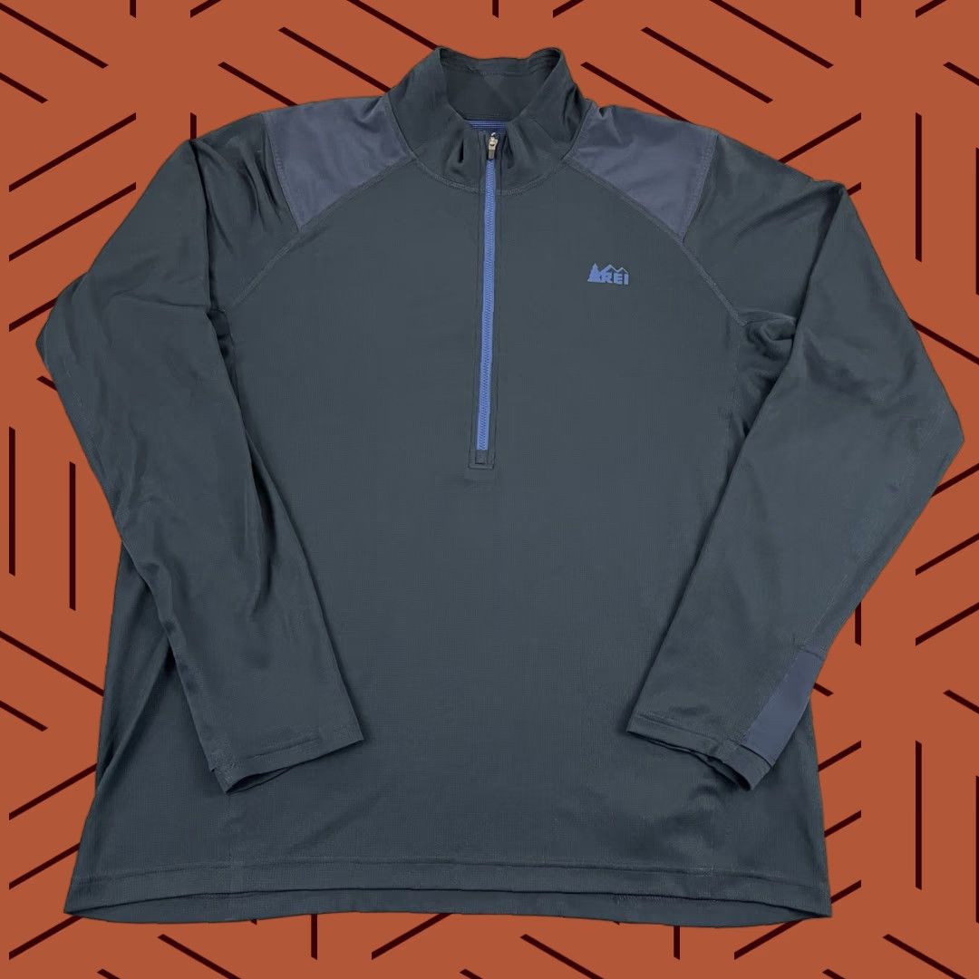 Vintage REI Pullover Mens XL Blue Active Running Hiking Outdoor 1/2 Zip Casual Size US XL / EU 56 / 4 - 1 Thumbnail