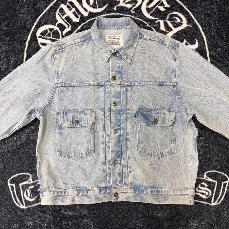 Levi's Levi's Vintage Washed Denim Jacket Q10 Size US L / EU 52-54 / 3 - 1 Thumbnail