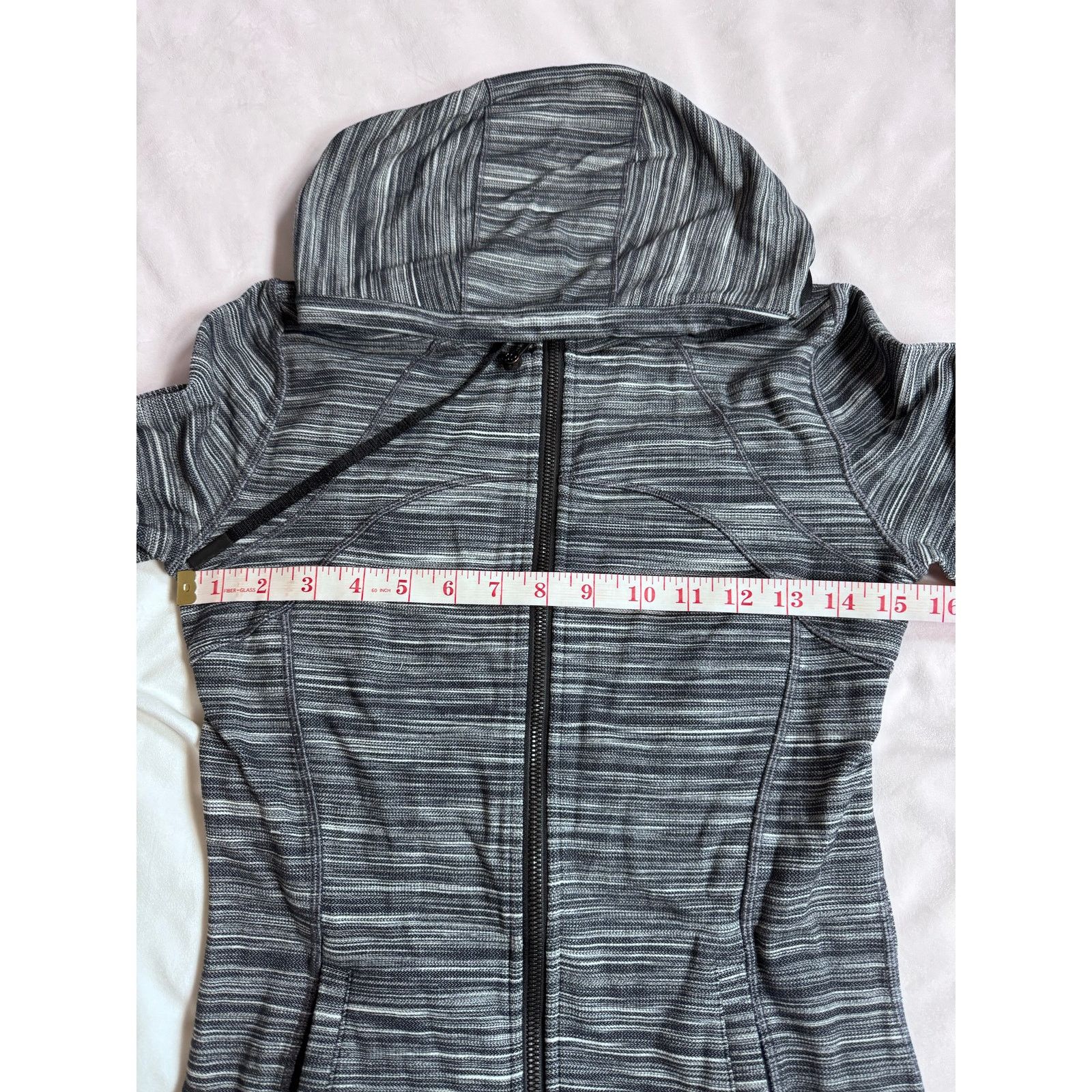 Lululemon Lululemon Hooded Define Jacket *Nulu Heathered Black White Size M / US 6-8 / IT 42-44 - 6 Thumbnail