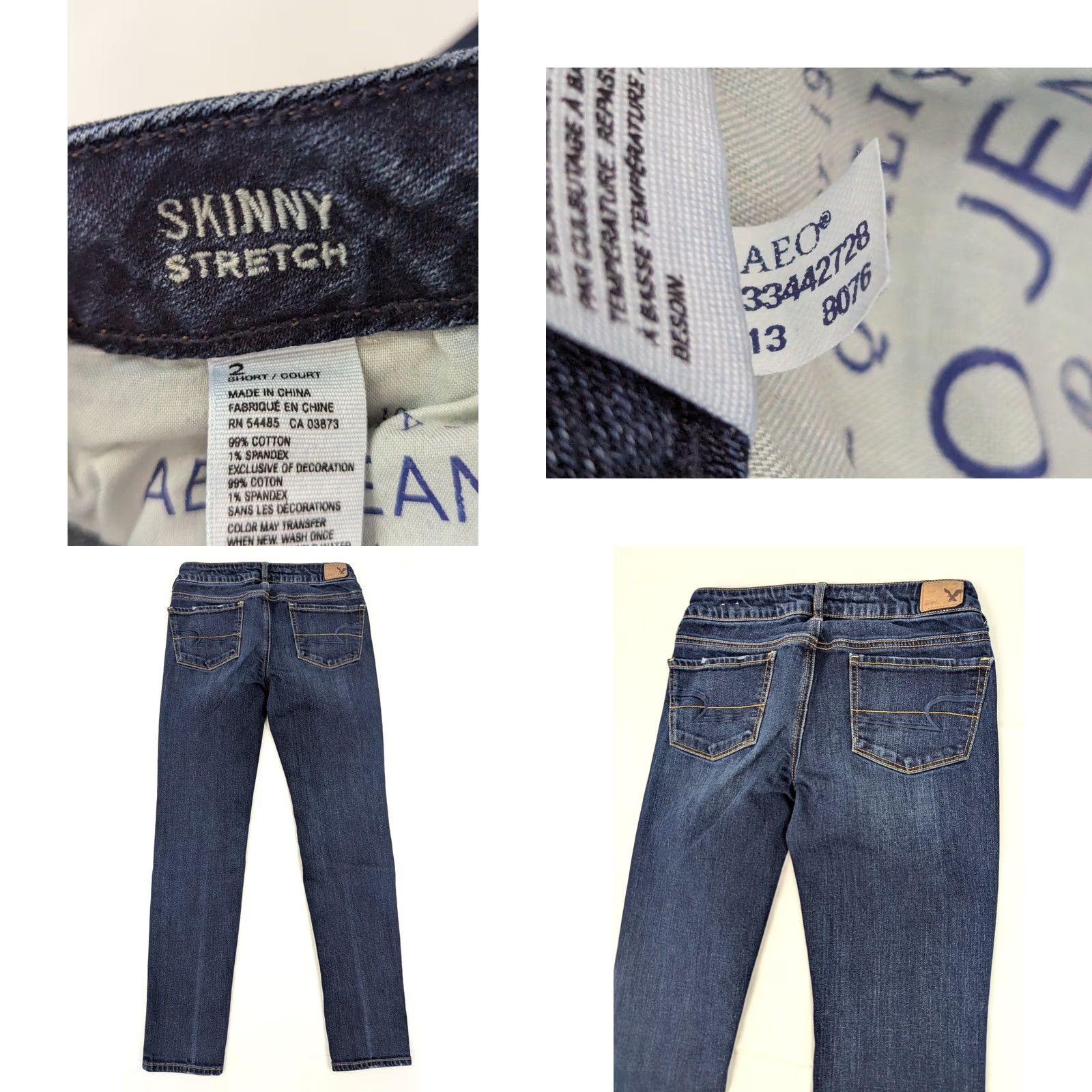 American Eagle Outfitters American Eagle Outfitters Jeans Skinny Womens 2 Short 26x29 Blue Denim EUC Size 26" / US 2 / IT 38 - 8 Thumbnail