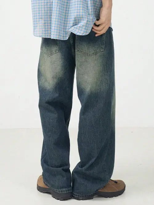 Jean VIntage Loose Fit Wide Leg Jeans Size US 34 / EU 50 - 4 Thumbnail