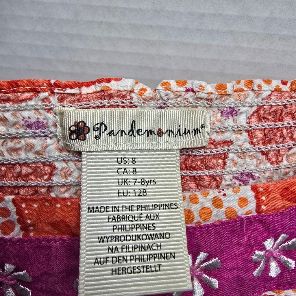 The Unbranded Brand Girls Pandemonium Casual Dress Size 8 Orange Pink Size S / US 4 / IT 40 - 4 Thumbnail