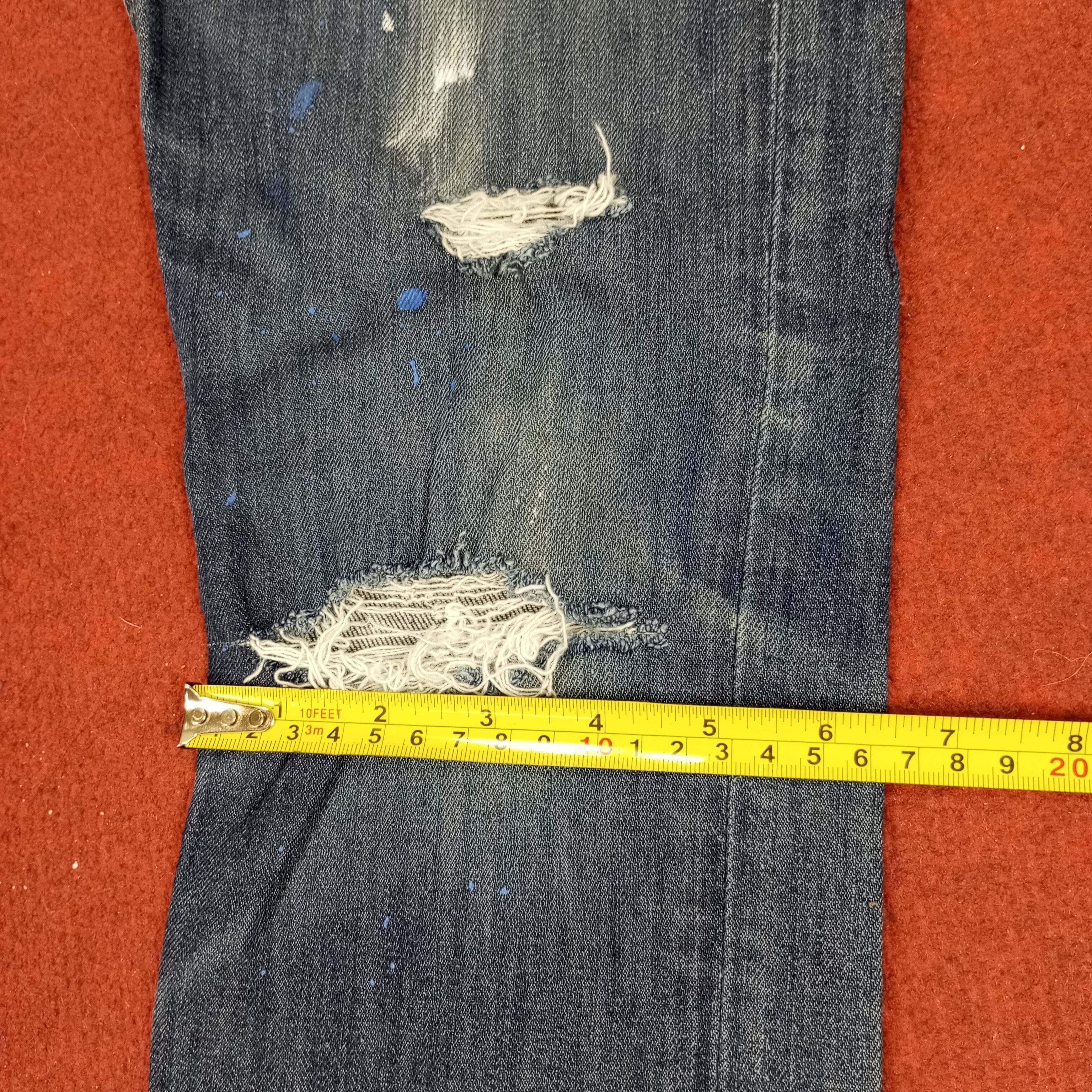 Levi's × Vintage Levis Streetwear Rock Punk Style Distressed Jeans Size 29" - 10 Thumbnail