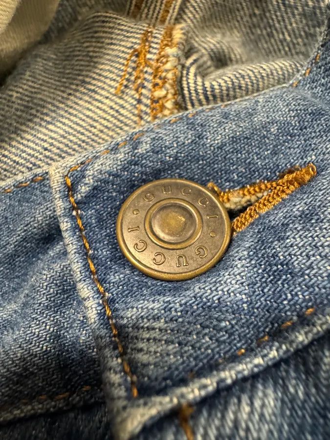 Gucci 2016 Gucci Snake Emboired Denim Jeans Size US 30 / EU 46 - 8 Thumbnail