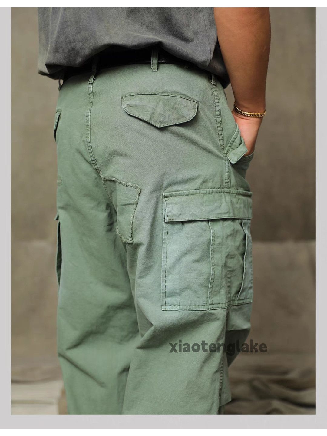 Designer × Vintage washed faded utility military tactical baggy cargo pants Size US 32 / EU 48 - 9 Thumbnail