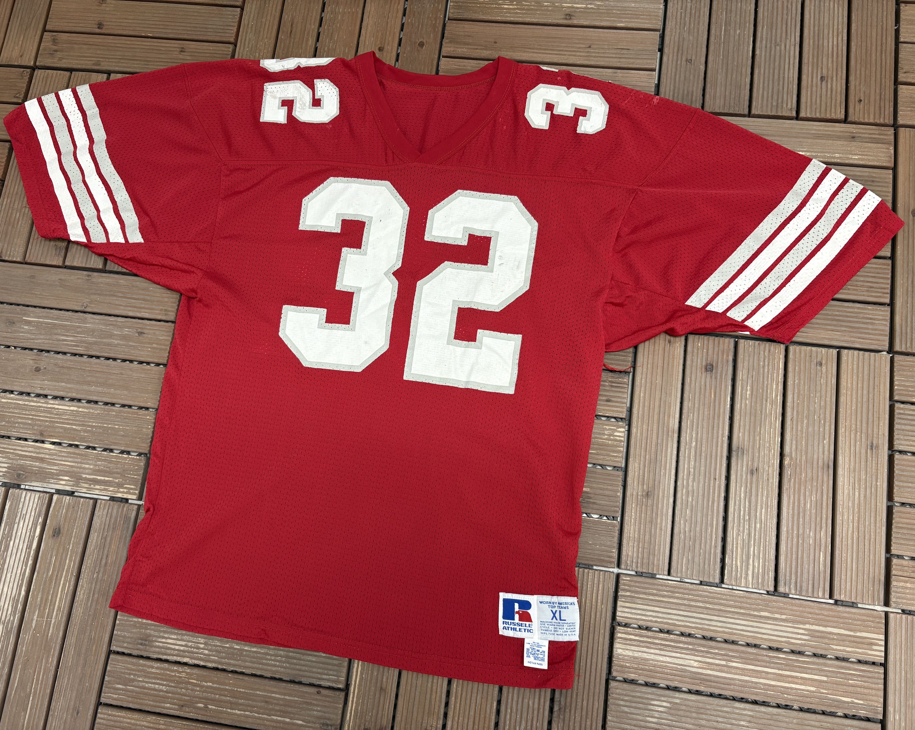 Russell Athletic × Vintage Ohio State Buckeyes Vintage Red Football Jersey Size US XL / EU 56 / 4 - 3 Thumbnail