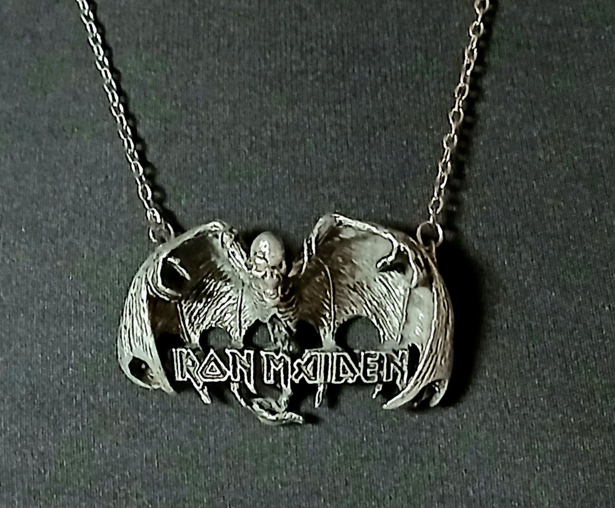 Vintage Iron Maiden Fear of the dark 1992 Necklace Poker England Size ONE SIZE - 4 Thumbnail