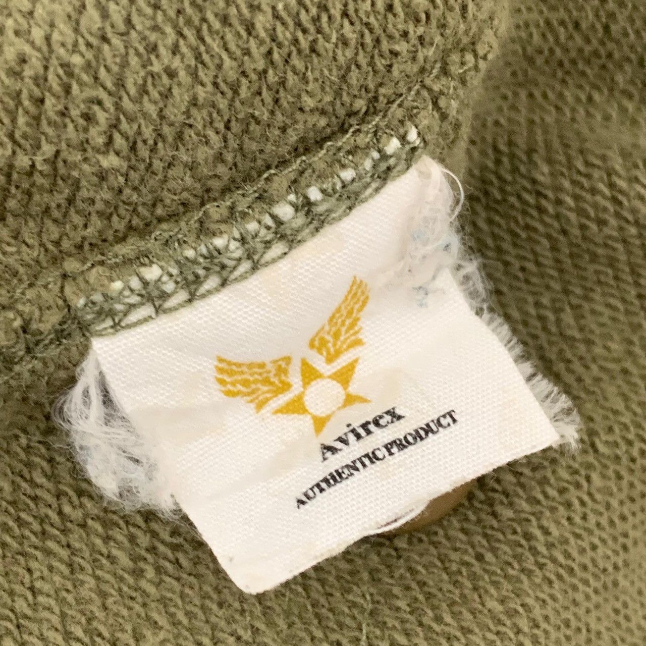 Avirex Avirex US Navy 'Black Aces' Military Green Hoodie Sunfaded Size US L / EU 52-54 / 3 - 17 Thumbnail