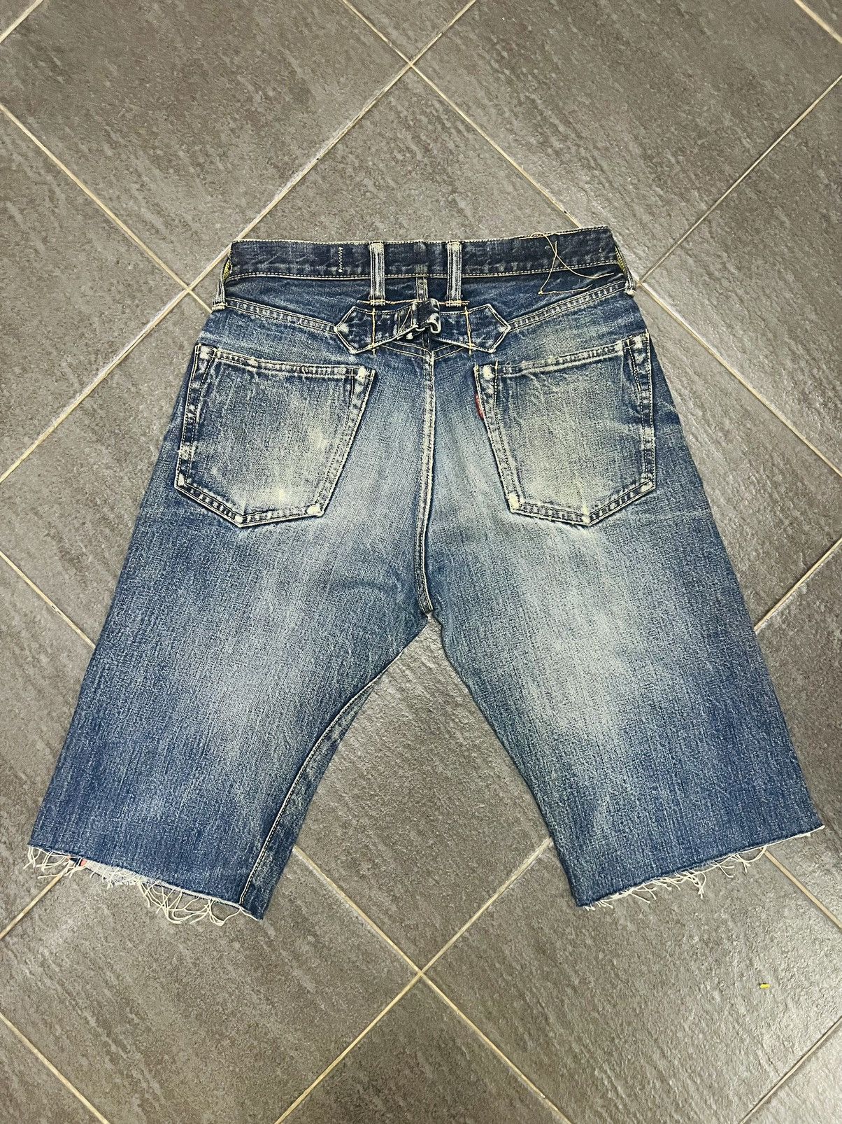 Kapital Kapital Kiro Hirata Crash Selvedge Jeans Denim Short Size US 29 - 2 Thumbnail