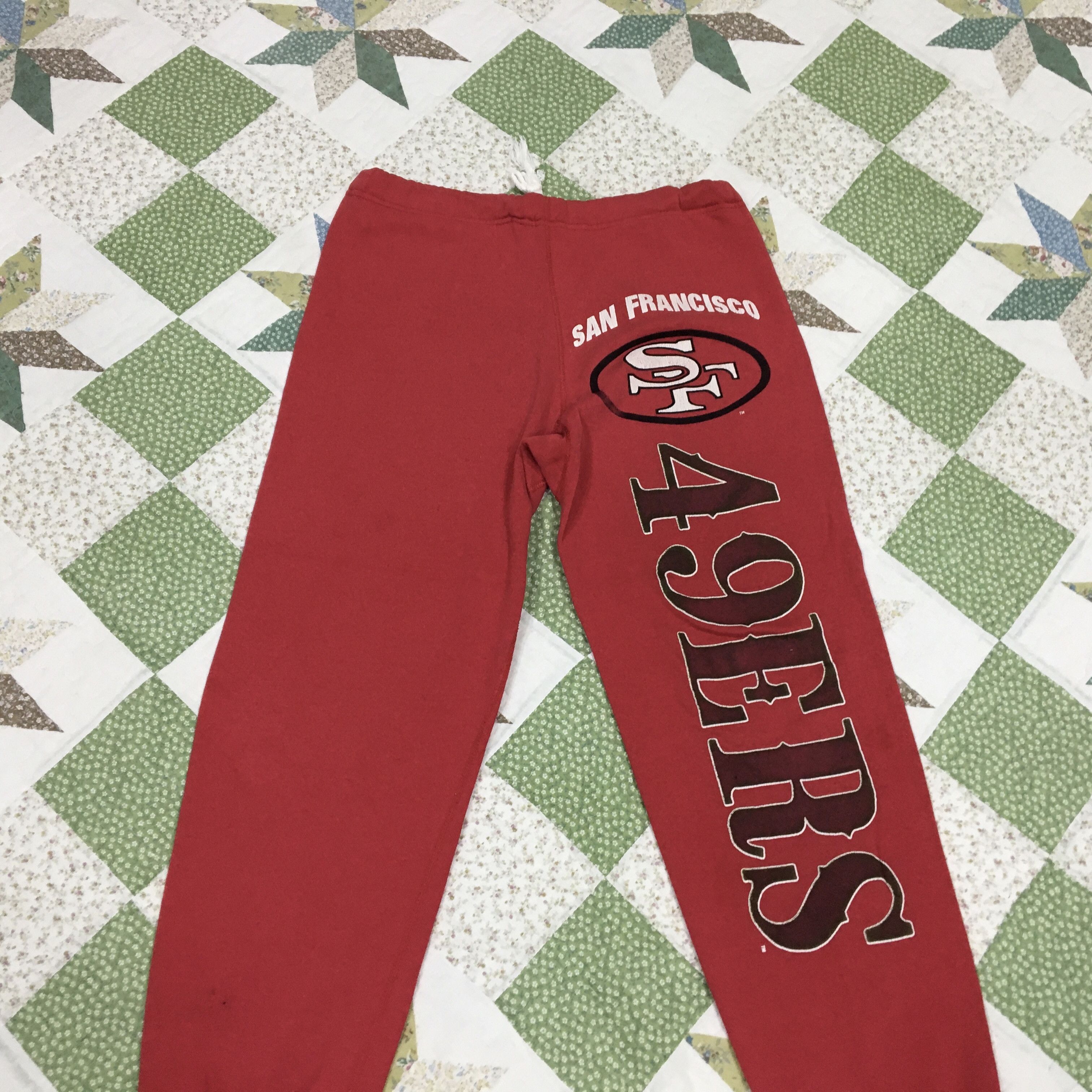 NFL Vintage SAN FRANCISCO 49ers Jogger Pants Size 32" / US 10 / IT 46 - 4 Thumbnail