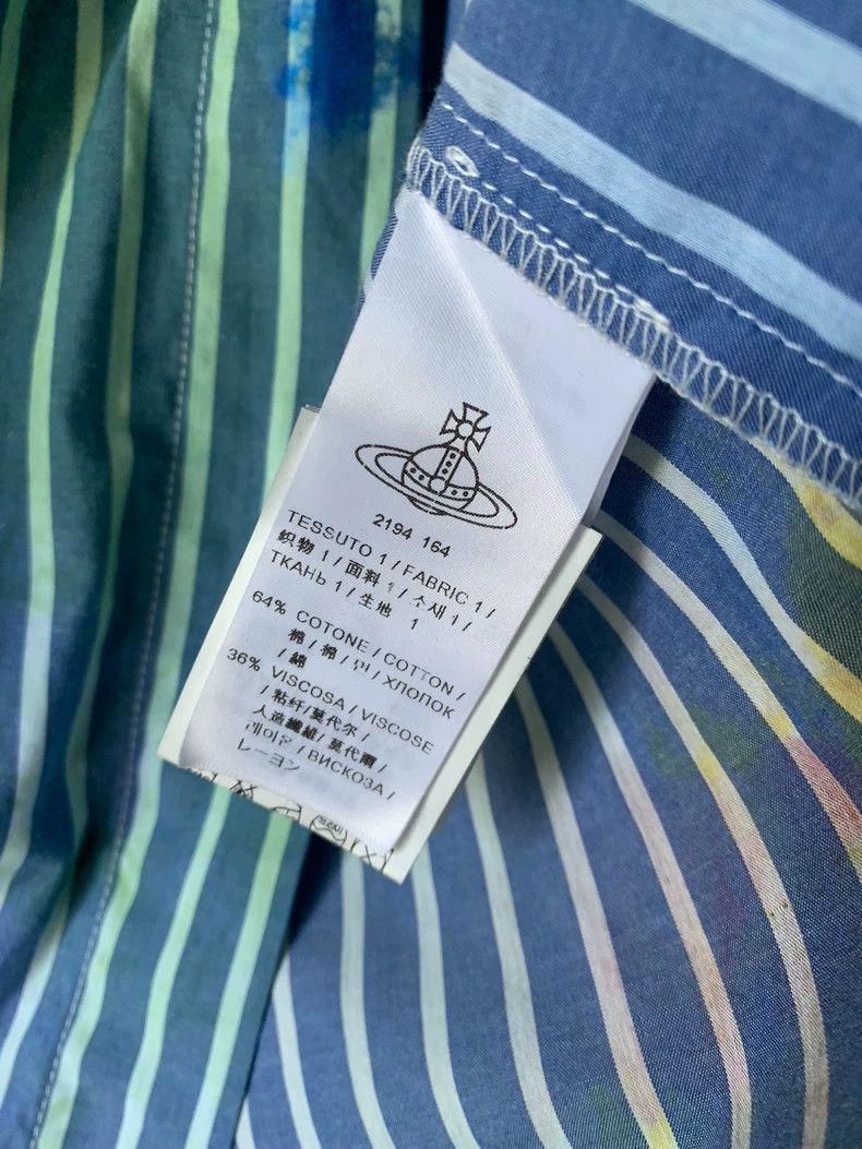 Vivienne Westwood Vivienne Westwood Striped tie-dye dress shirt Size XS / US 0-2 / IT 36-38 - 6 Thumbnail