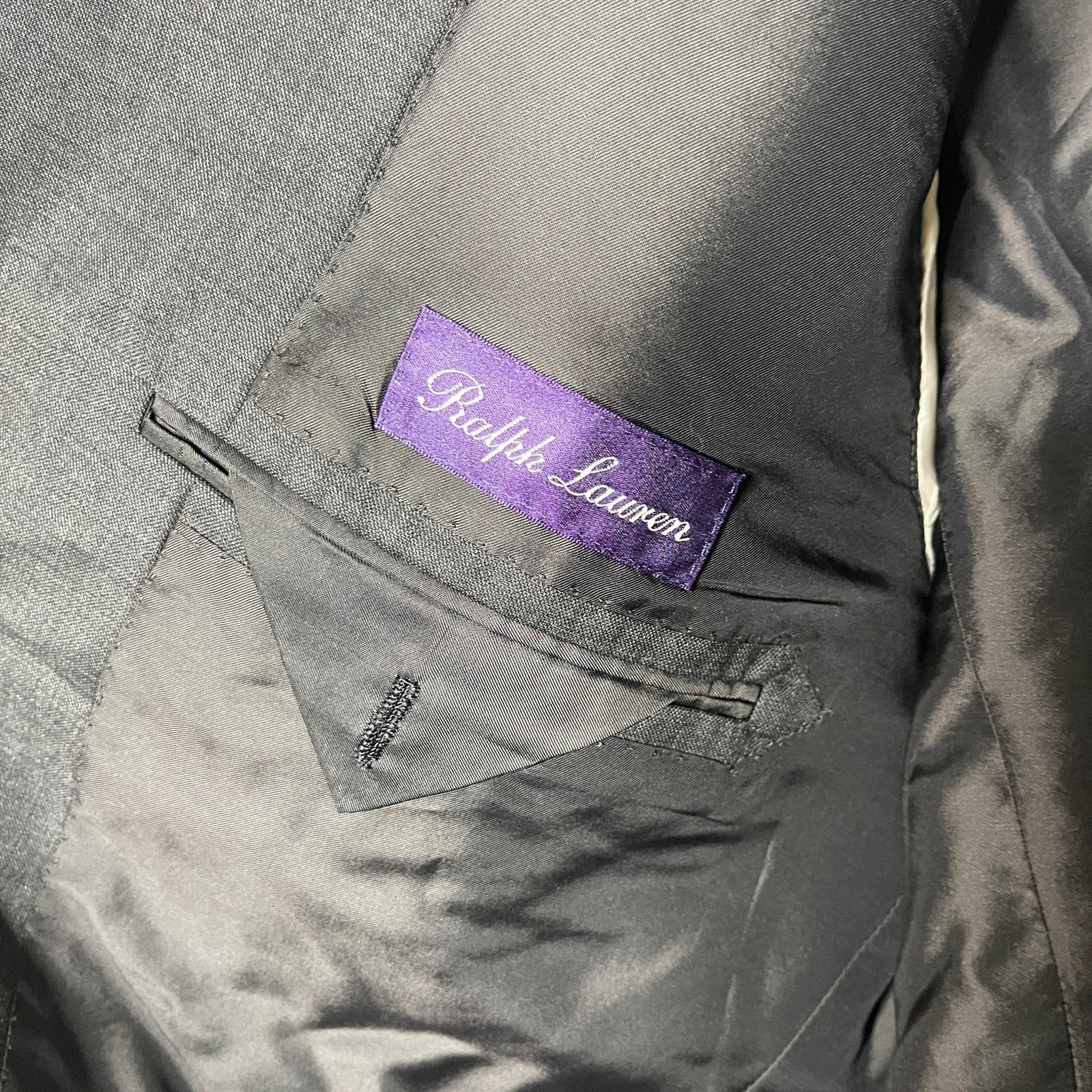 Ralph Lauren Purple Label grey 100% wool Blazer 46R