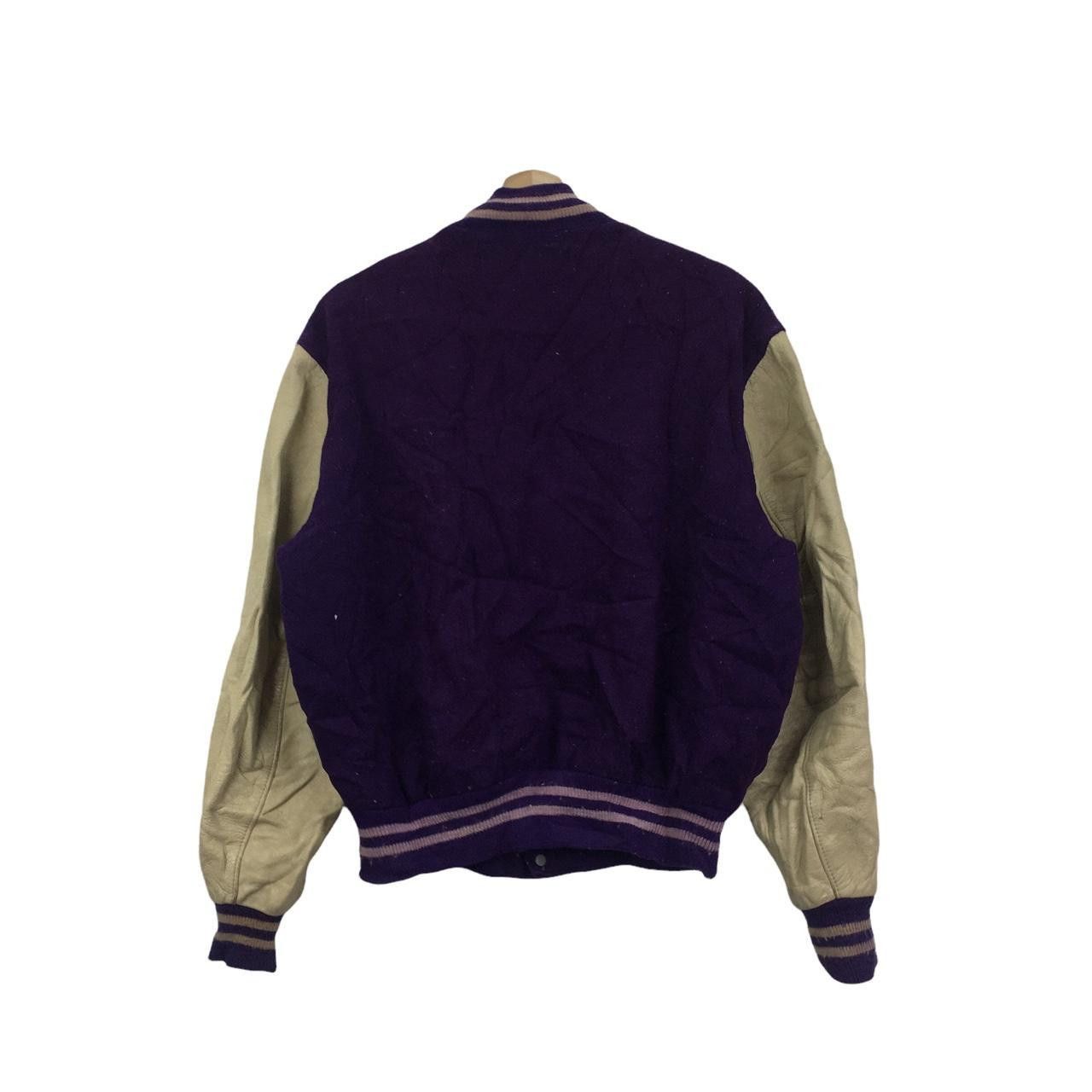 Delong Vtg 80’ DELONG SPORTSWEAR USA Leather Varsity Jacket Size US XL / EU 56 / 4 - 4 Thumbnail
