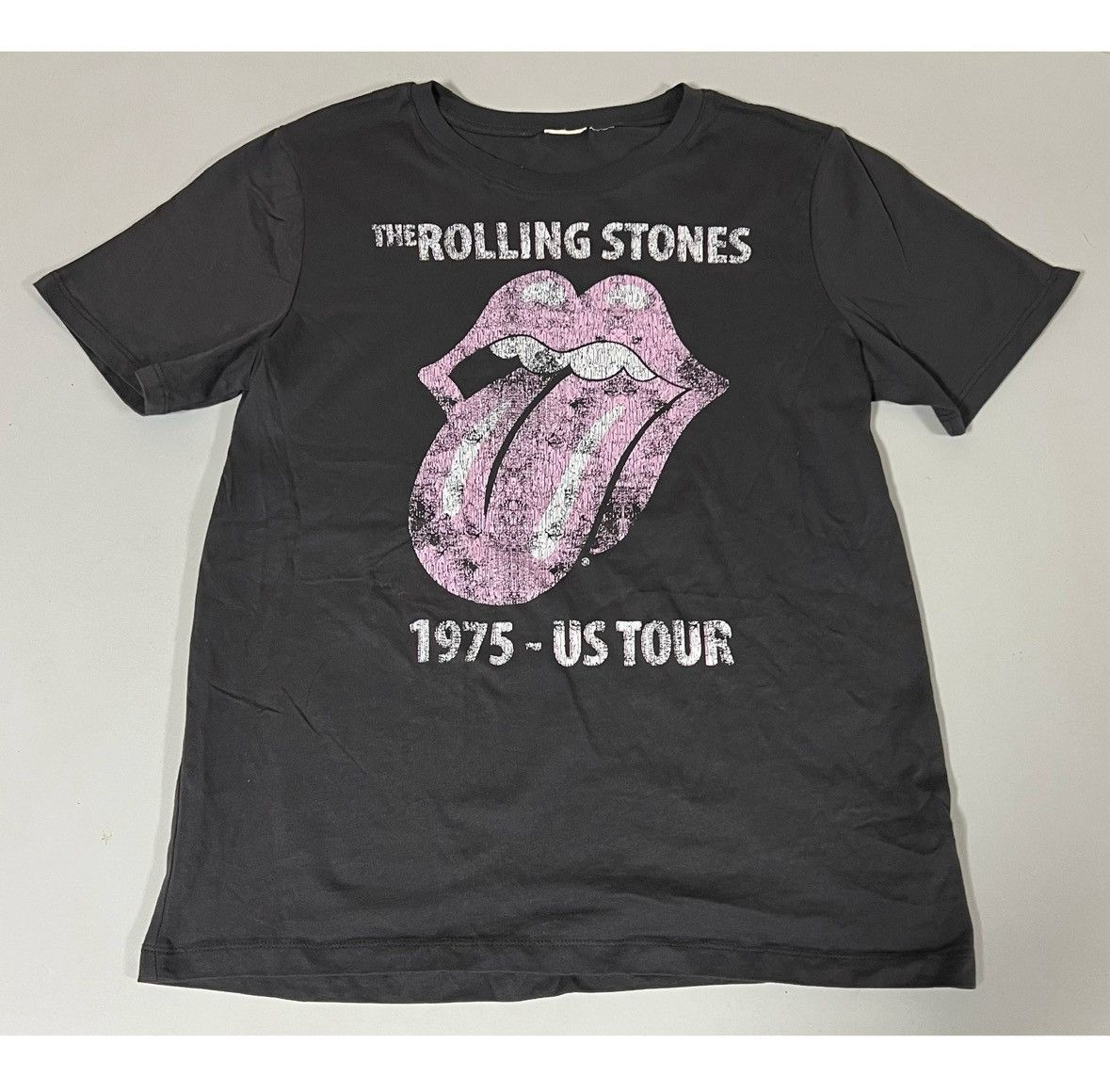 The Rolling Stones Gray ‘The Rolling Stones’ Punk Band Tee T-Shirt Top Size S ⛓️ Size US S / EU 44-46 / 1 - 1 Thumbnail