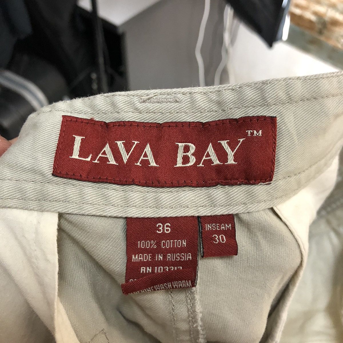Japanese Brand Lava Bay Cream Cargo Multipocket Pants #A2539 Size US 35 - 22 Thumbnail