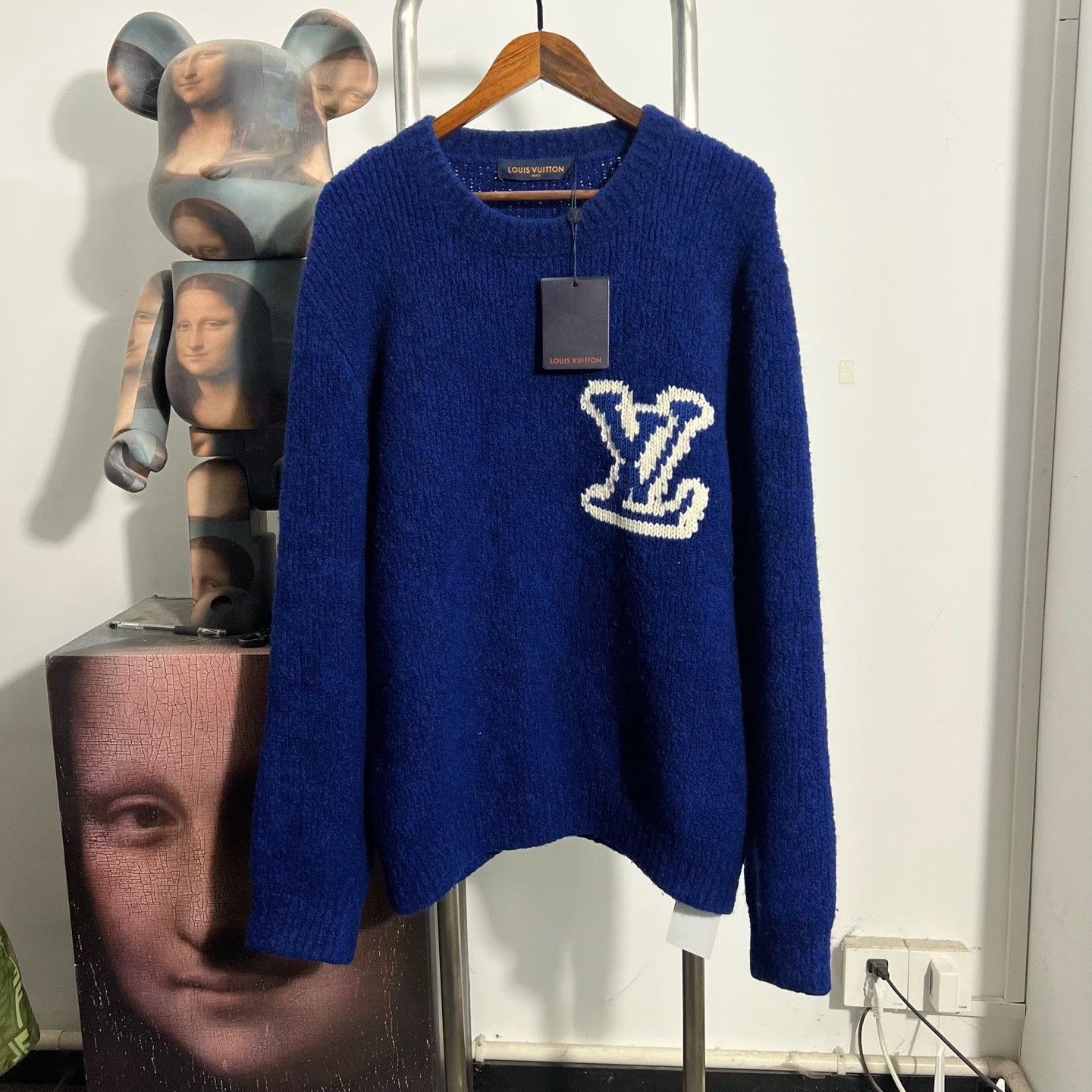 Louis Vuitton Louis Vuitton Blue Sweater xl Men Size US XL / EU 56 / 4 - 1 Thumbnail