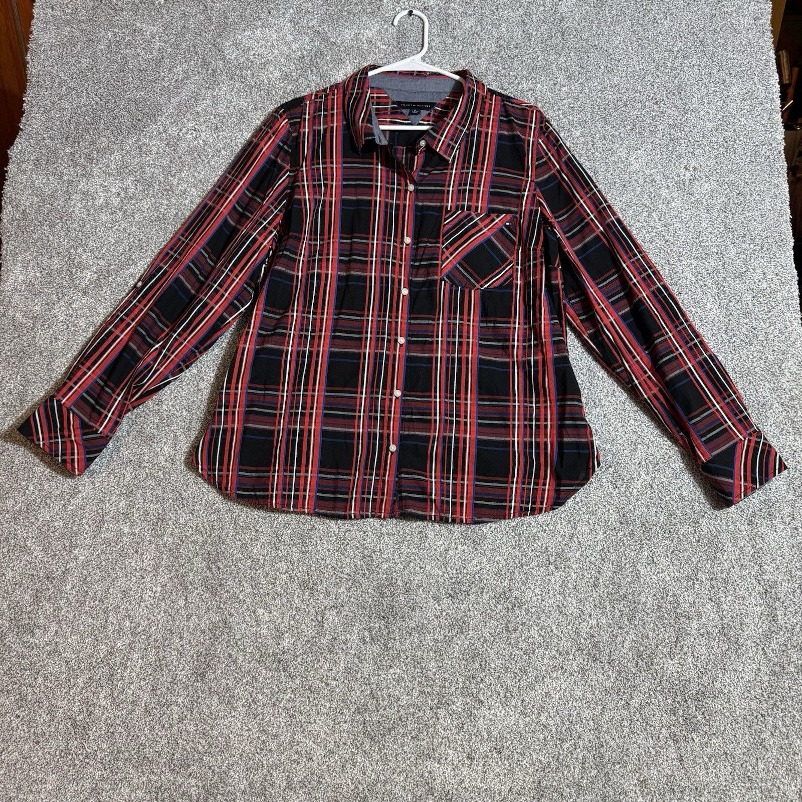 Tommy Hilfiger Tommy Hilfiger Shirt Women XL Academia Plaid Button Up Size XL / US 12-14 / IT 48-50 - 1 Thumbnail