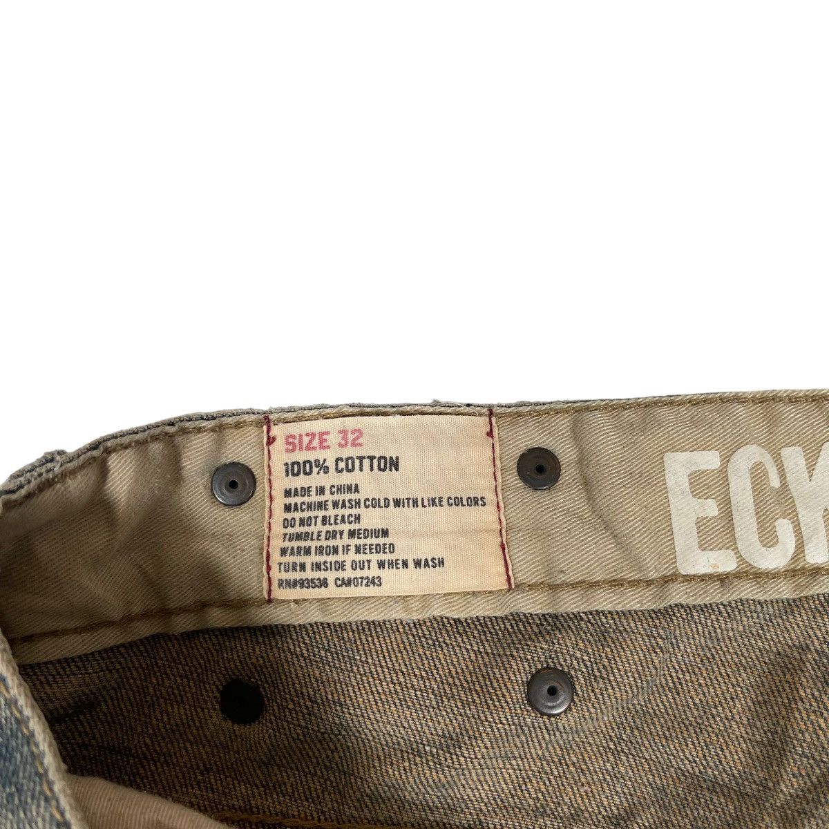 Ecko Unltd. × JNCO Ecko Unlimited Baggy Vintage Y2K Hip Hop Denim Pants Size US 32 / EU 48 - 8 Thumbnail