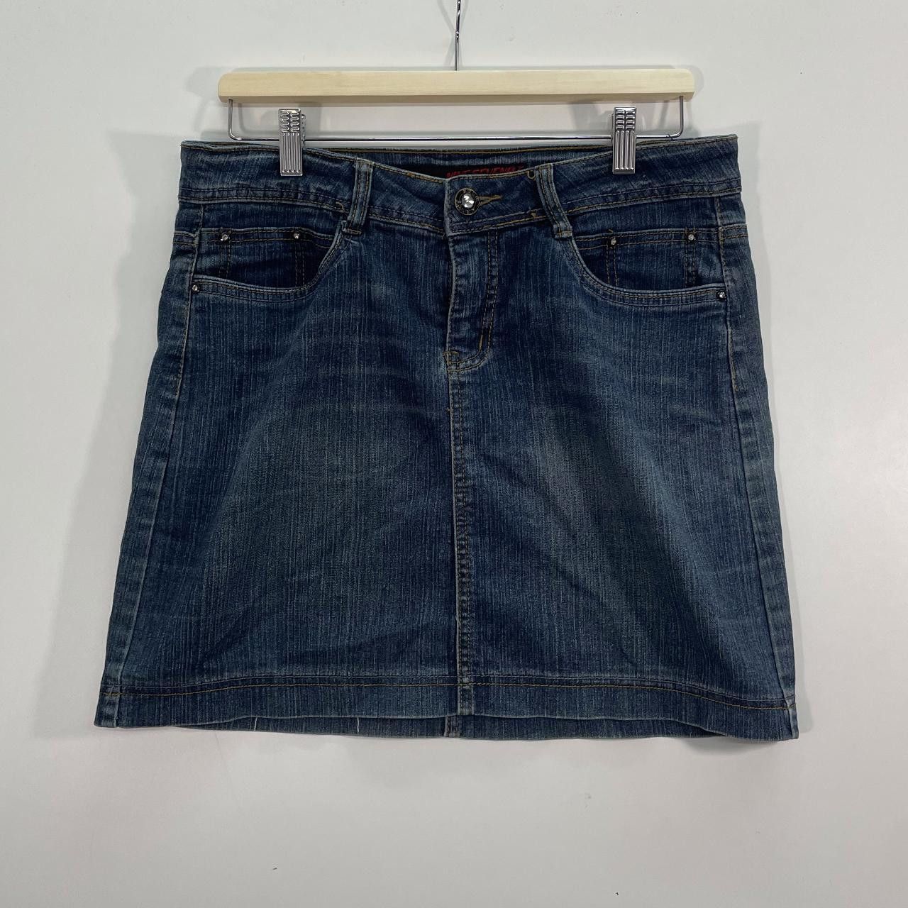 Seven 7 Y2K Nine Seven Denim Skirt Size 32" / US 10 / IT 46 - 1 Thumbnail