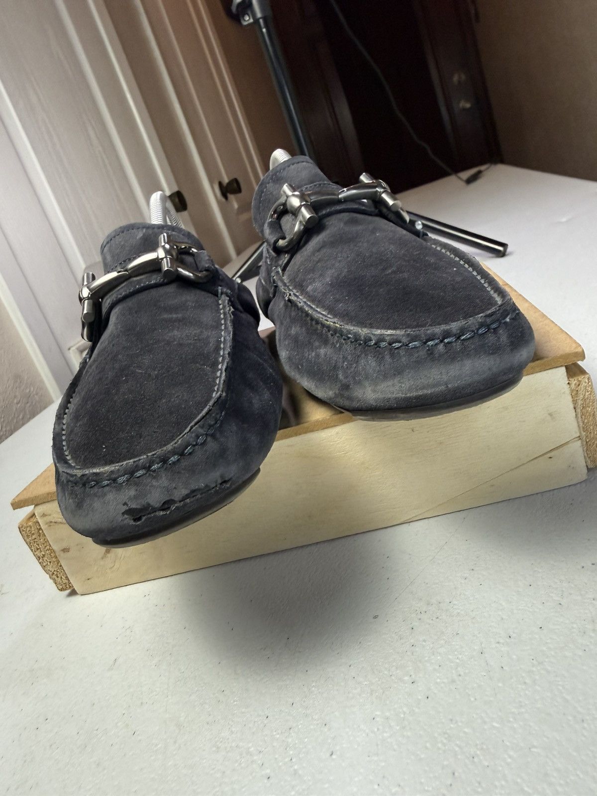 Salvatore Ferragamo Salvatore Ferragamo Parigi Gancini Driving Loafers Size 7 Size US 7 / EU 40 - 4 Thumbnail