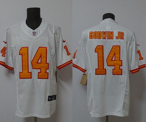 Men's Tampa Bay Buccaneers #14 Chris Godwin White Jersey