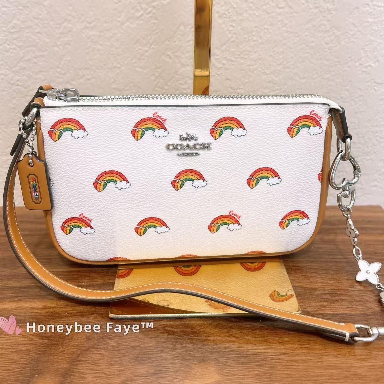 Coach NWT Coach Nolita 19 With Rainbow Print CJ657 Size ONE SIZE - 1 Thumbnail