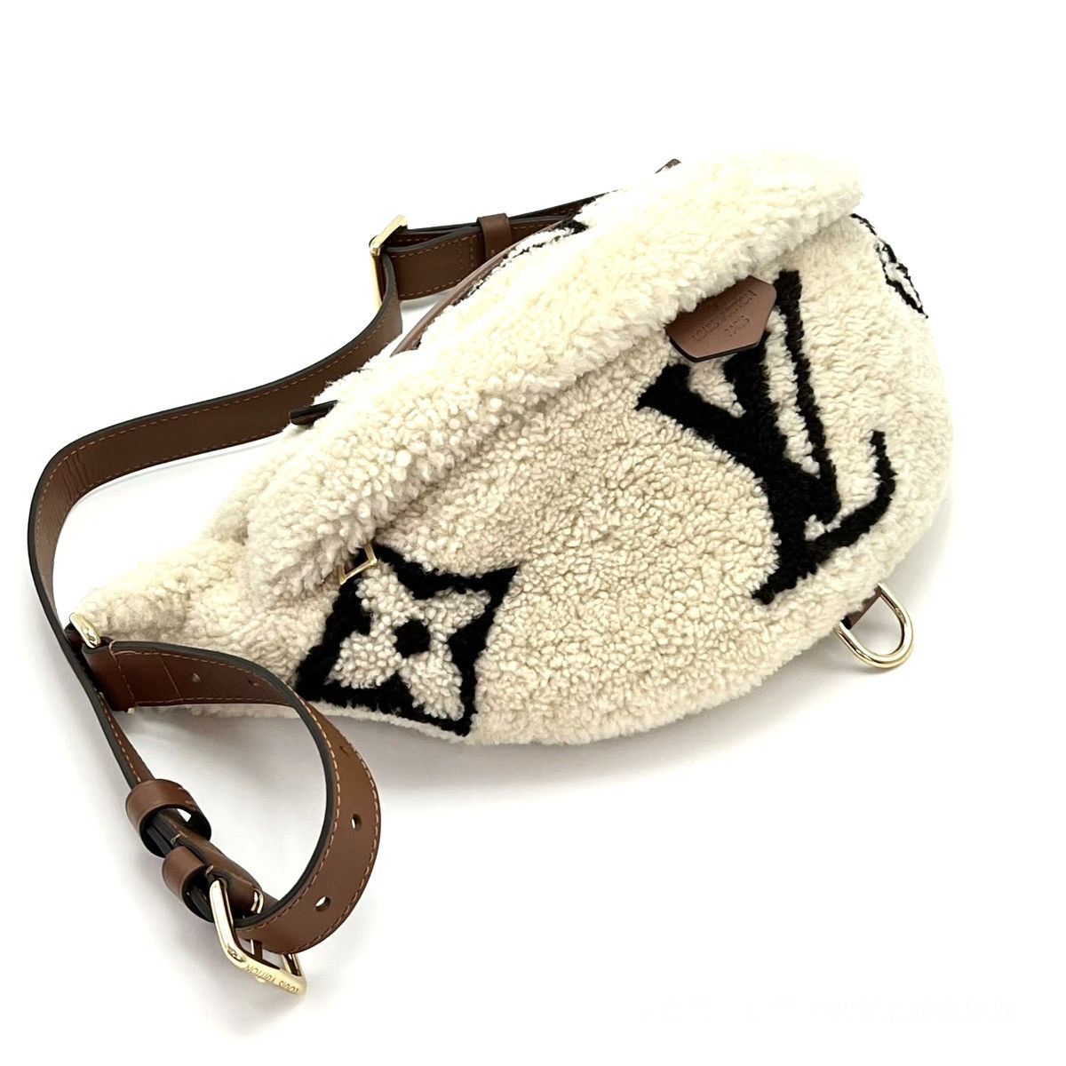 Louis Vuitton Louis Vuitton Teddy Fleece Shearling Monogram Waist Bumbag Size ONE SIZE - 2 Thumbnail