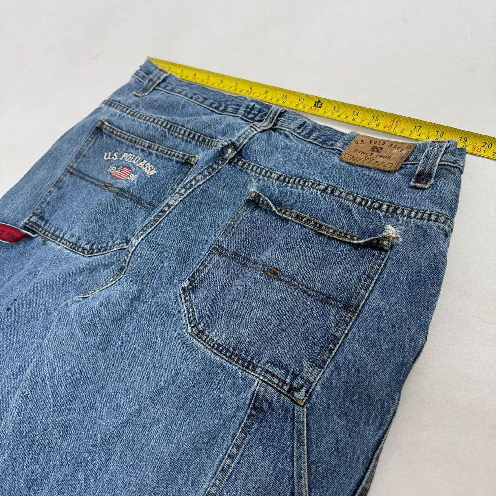 JNCO × U.S. Polo Assn. × Vintage Vintage y2k faded stonewash baggy wide leg skater rare jeans Size US 38 / EU 54 - 5 Thumbnail
