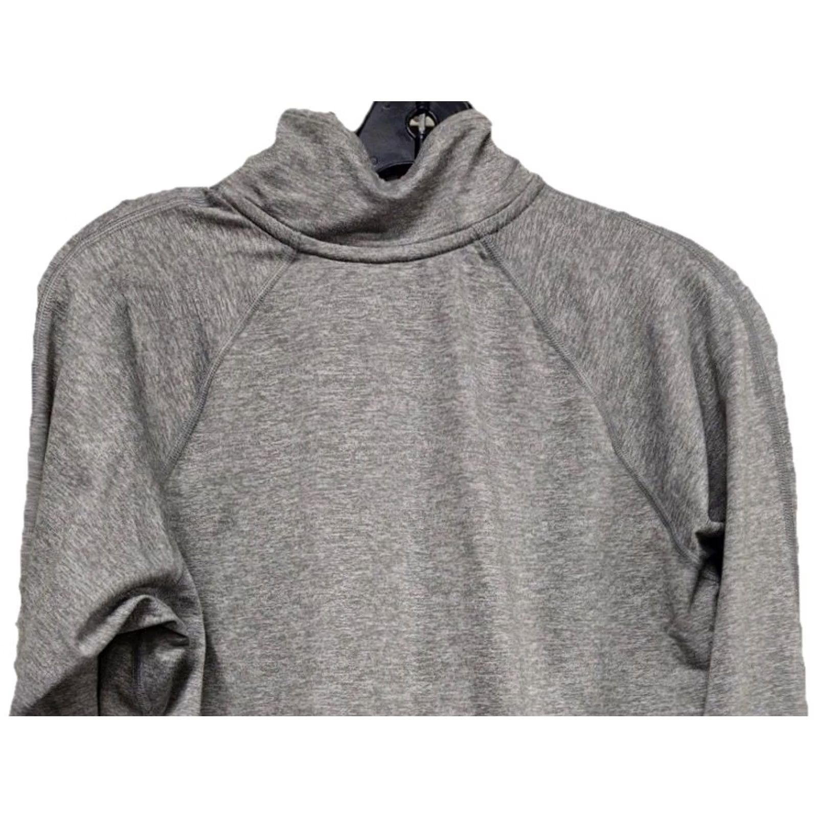 Nike VINTAGE Nike Dri-Fit Long Sleeve Quarter Zip Pullover Gray Women’s Large Running Size L / US 10 / IT 46 - 4 Thumbnail