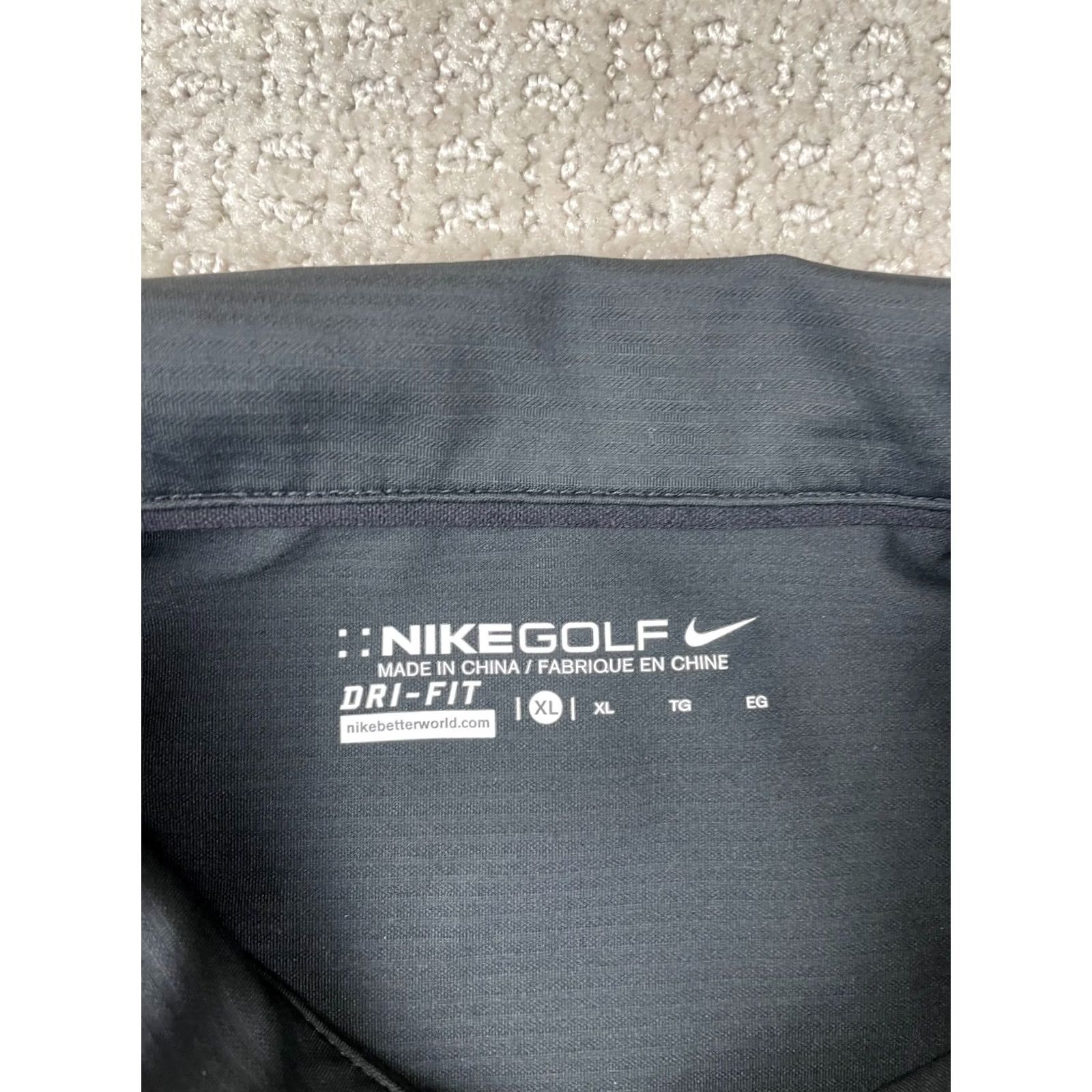 Nike Nike Golf Polo Shirt Mens XL Black Dri-FIT Stretch Short Sleeve Polo Shirt Mens XL Black Nike Dri-FIT Stretch Short Sleeve Golf Polo Size US XL / EU 56 / 4 - 4 Thumbnail