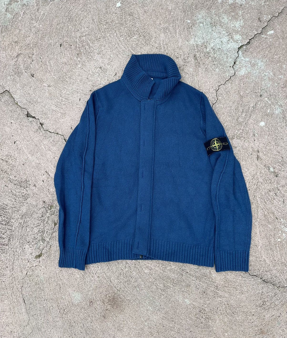 image of Stone Island Blue Sweater, Men's (Size Small)