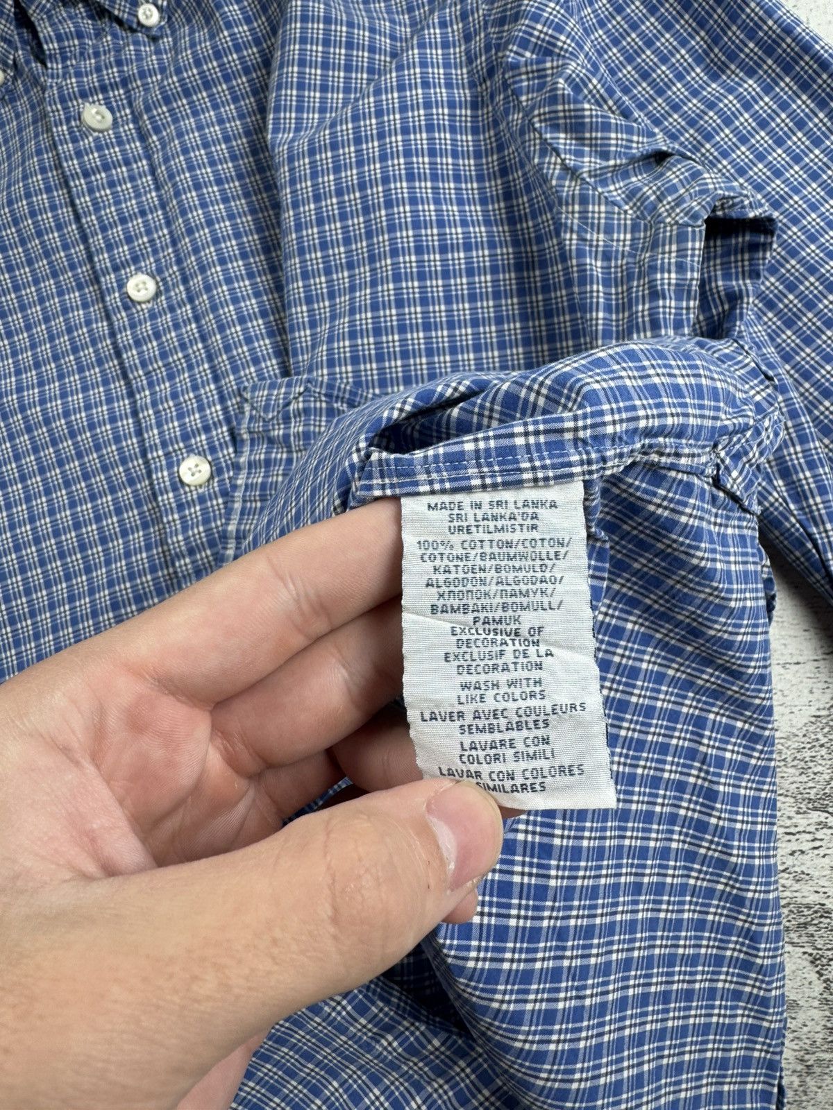 Polo Ralph Lauren Polo Ralph Lauren M Checked 120’s 2-ply Button Blue Men’s Plaid LongSleeve Shirt Size US M / EU 48-50 / 2 - 10 Thumbnail