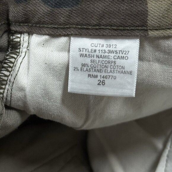 RE/DONE NWT RE/DONE Originals High Rise Stove Pipe Camo Camouflage P Size 26" / US 2 / IT 38 - 11 Thumbnail