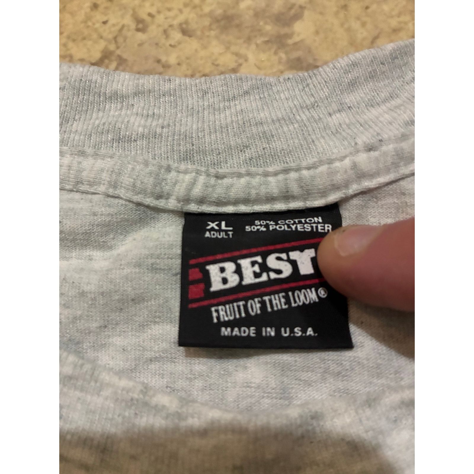 Fruit Of The Loom Vintage Gray T-Shirt XL Illinois Big Muddy Prison Size US XL / EU 56 / 4 - 5 Thumbnail