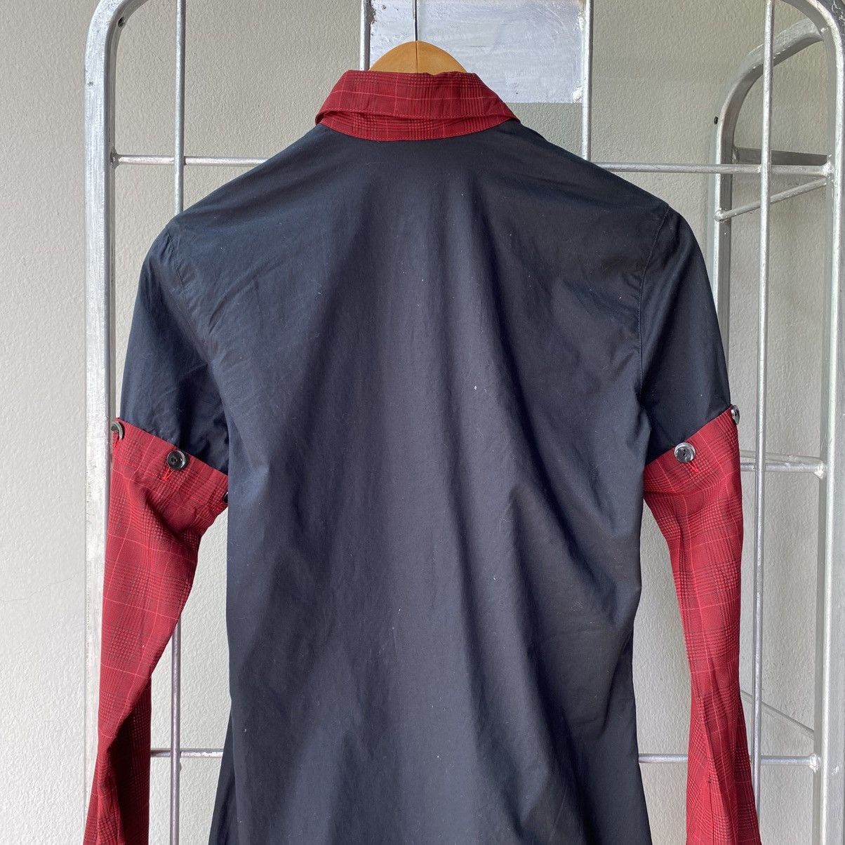 Jean Paul Gaultier JUNIOR GAULTIER Black & Red Contrast Sleeve Shirt Size S / US 4 / IT 40 - 16 Thumbnail
