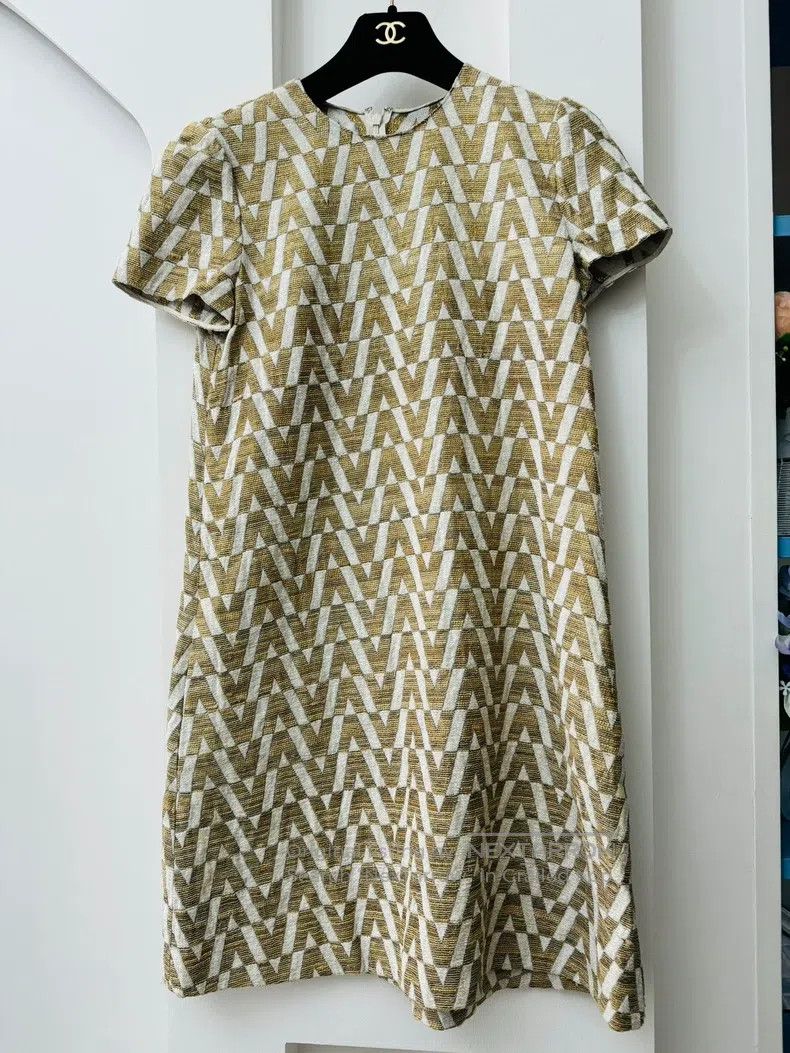 gold threaded dress Monika Dimova