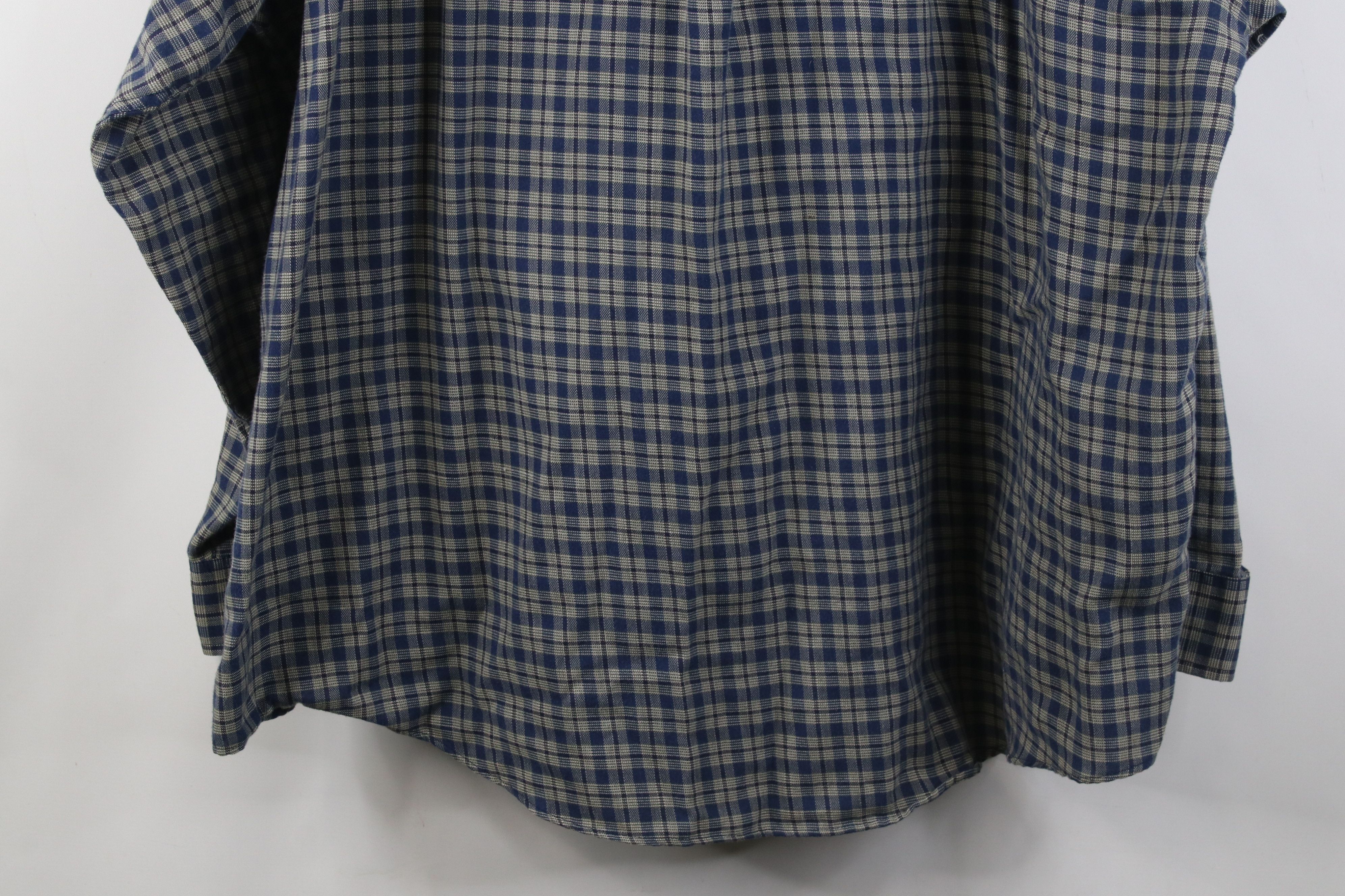Vintage Vintage 90s Streetwear Collared Button Down Shirt Plaid Size US XL / EU 56 / 4 - 10 Thumbnail