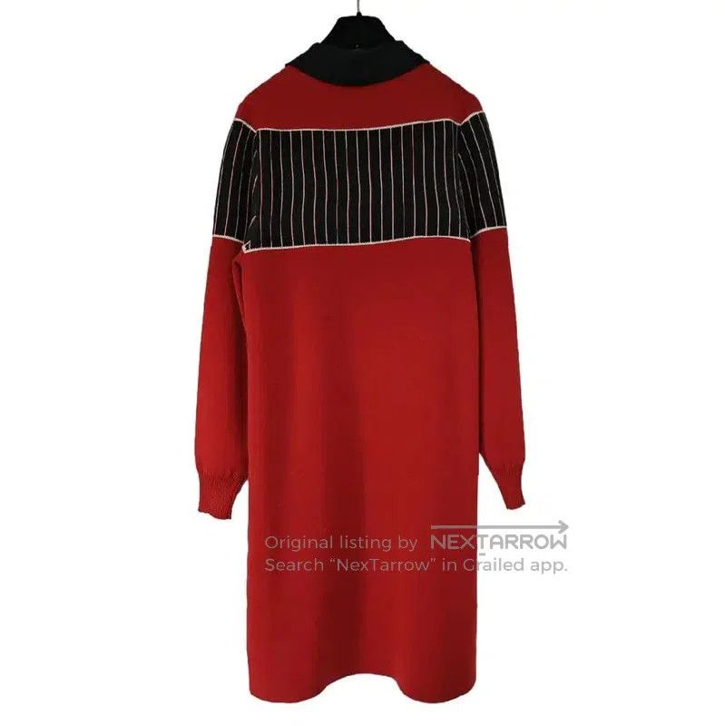 Louis Vuitton Louis Vuitton Red Wool Polka Dot Dress . Size S / US 4 / IT 40 - 2 Thumbnail