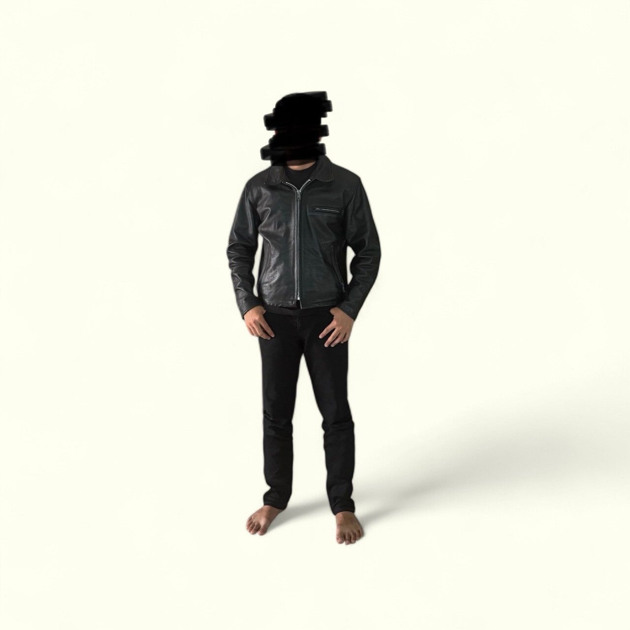 VINTAGE SCHOTT 642 SINGLE RIDER CAFE RACER LEATHER JACKET