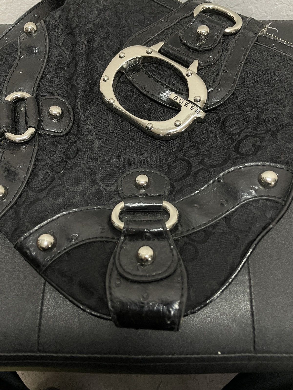 Guess × Vintage Rare🔥🔥 Y2K Vintage GUESS Baguette Shoulder Bag Denim Size ONE SIZE - 12 Thumbnail
