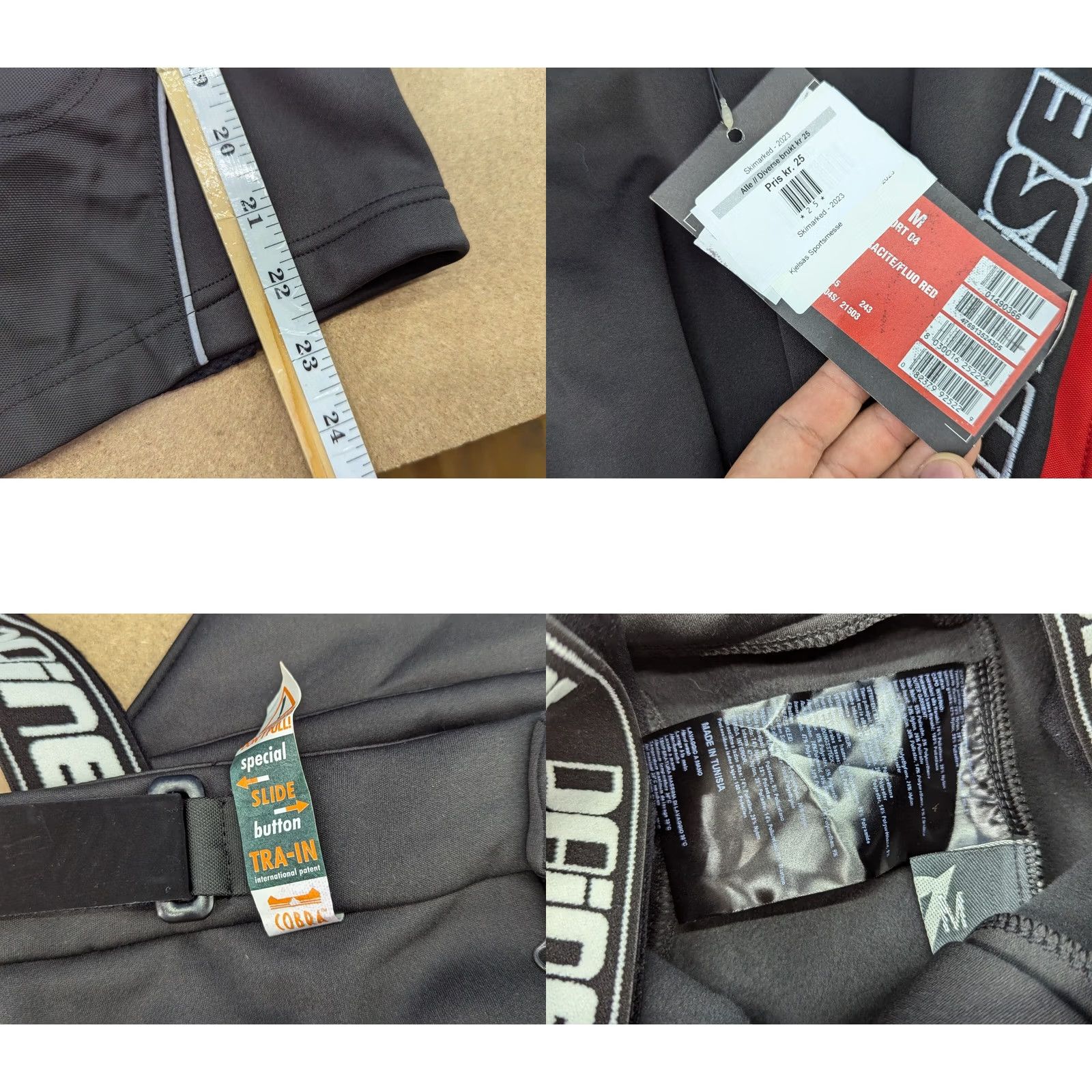 Dainese Dainese Ski Shorts Mens M Suspenders Outdoor Winter Side Leg Protection Athletic Quick Dry Black Polyester Hat? Size US 31 - 8 Thumbnail