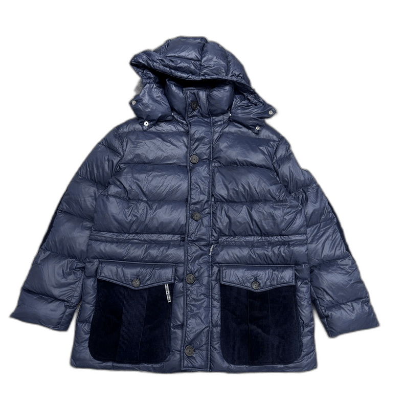 Golden Goose Golden Goose Corduroy Patchwork Down Coat Size US L / EU 52-54 / 3 - 1 Thumbnail