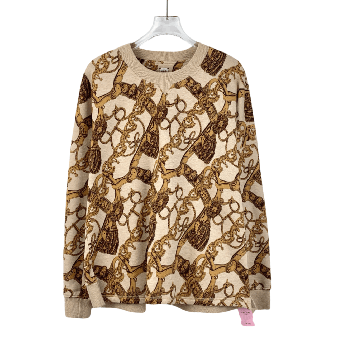 Hermes Hermès Sweatshirt – Print Cotton Crewneck (Size S) Size S / US 4 / IT 40 - 1 Thumbnail