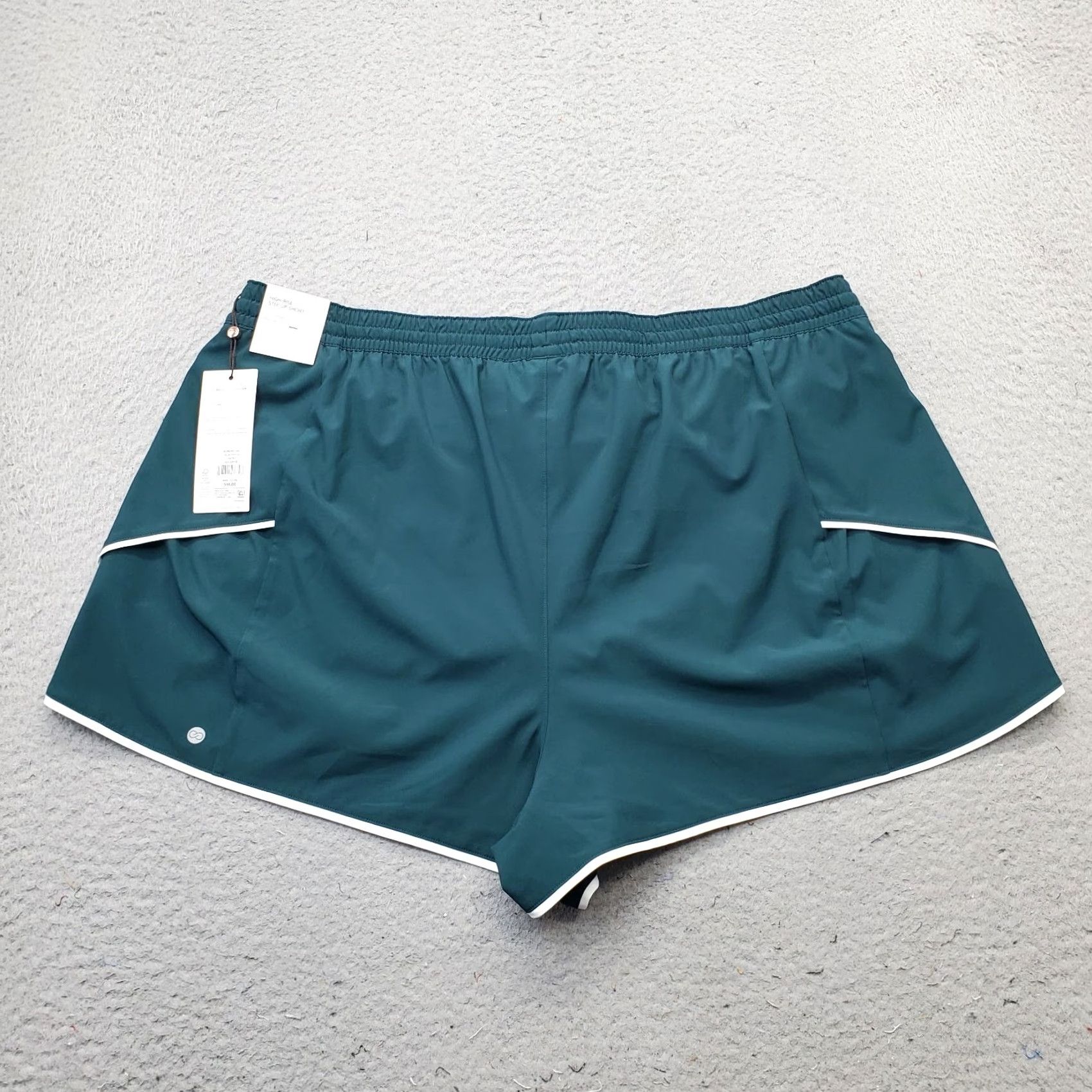 Vintage CALIA Running Shorts Womens XXL Green Athletic Relaxed Fit 3" Inseam Drawstring Womens XXL Green Athletic Relaxed Full Set Size 40" / US 18 - 2 Thumbnail