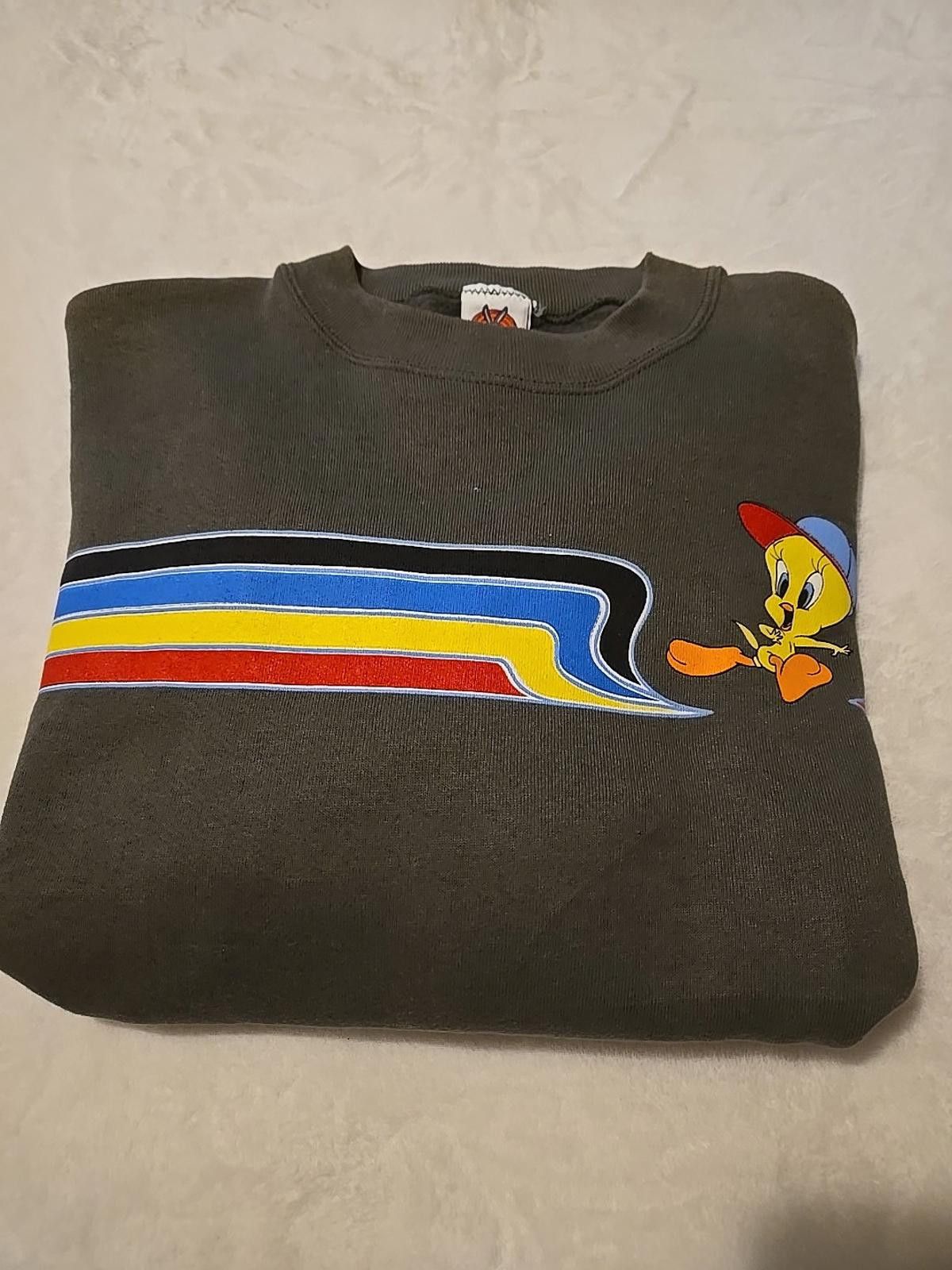 Other Vintage 1990's Tweety Bird Looney Tunes Sweatshirt XL RARE! Size US XL / EU 56 / 4 - 3 Thumbnail