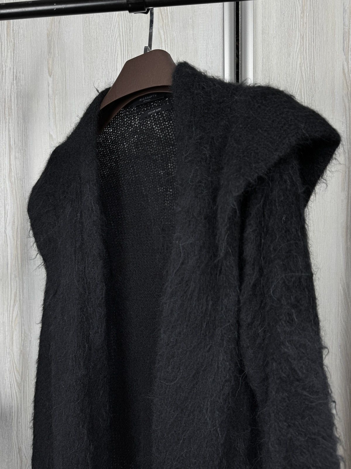 Allsaints AllSaints Milano Alpaca Blend Cardigan Black Long Size XS / US 0-2 / IT 36-38 - 5 Thumbnail