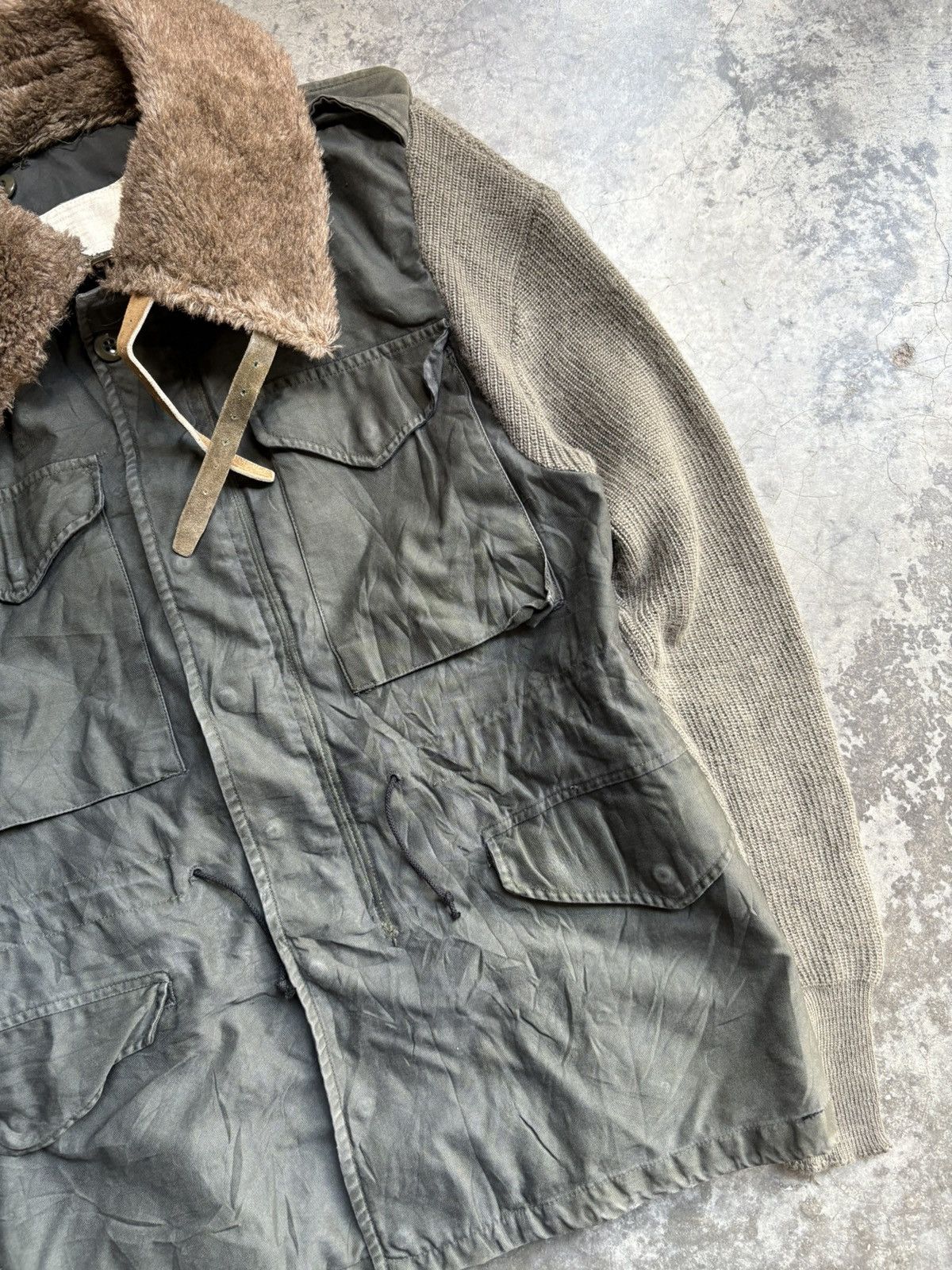 Japanese Brand × Vintage Beautiful customised military gillet jacket Size US S / EU 44-46 / 1 - 3 Thumbnail
