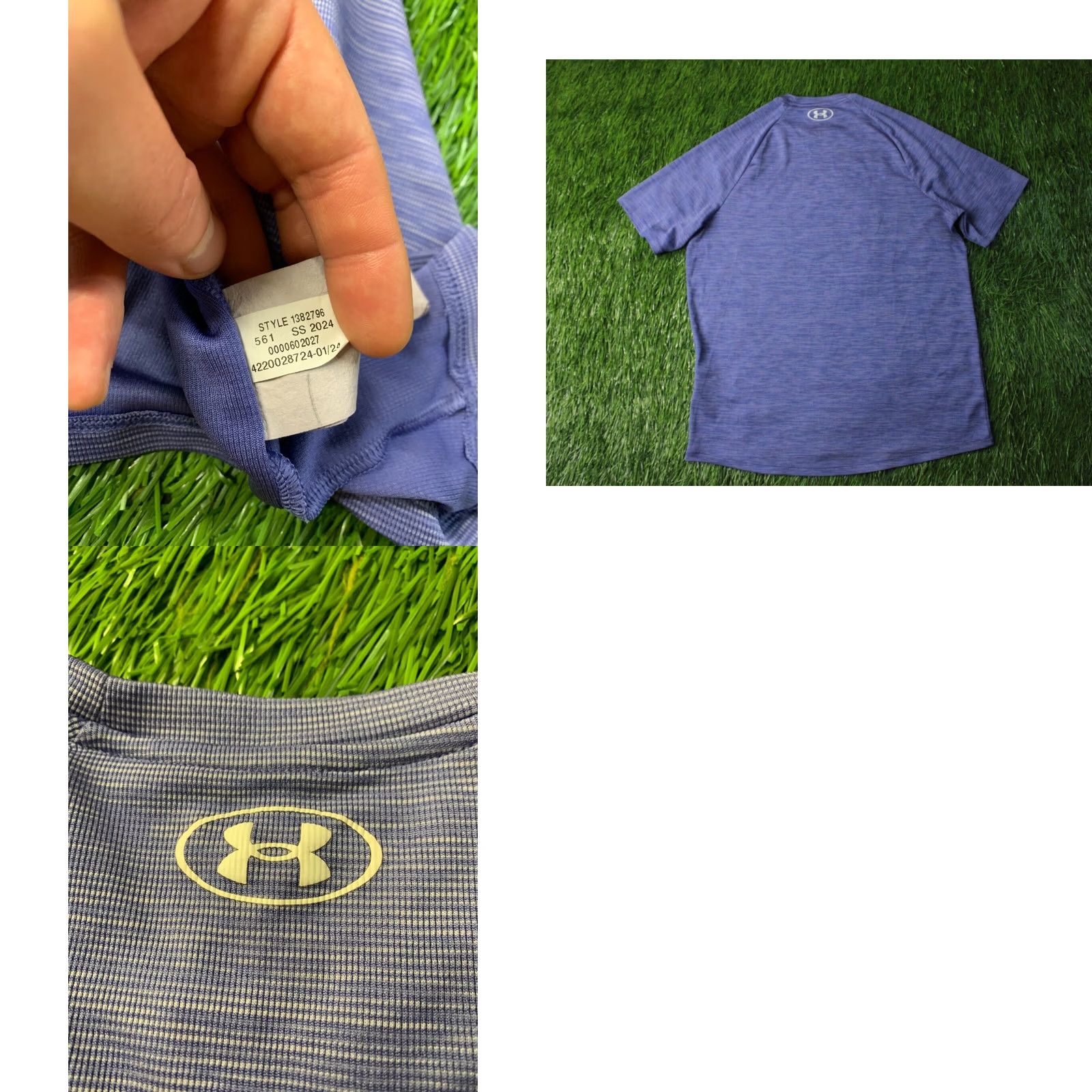 Under Armour UNDER ARMOUR TECH TEE MEN SHIRT M PURPLE 2024 The Tech Tee CrossFit Jersey 100% Polyester Short Sleeve Crew Neck Regular Fit Size US M / EU 48-50 / 2 - 8 Thumbnail